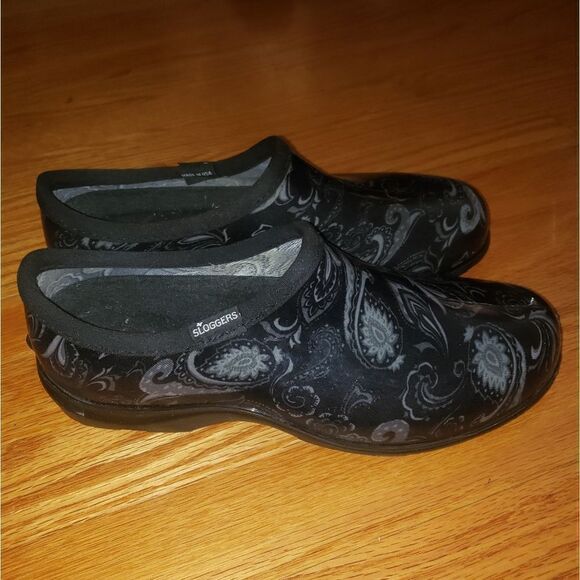 Sloggers Black paisley rubber boots - Picture 1 of 6